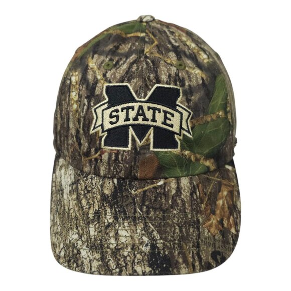 Mississippi State Bulldogs NCAA Camo Strapback Cap Hat Baseball Embroidered Logo - Picture 14 of 14